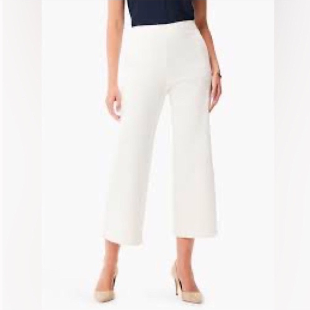NIC &. ZOE White Crop Pants 6